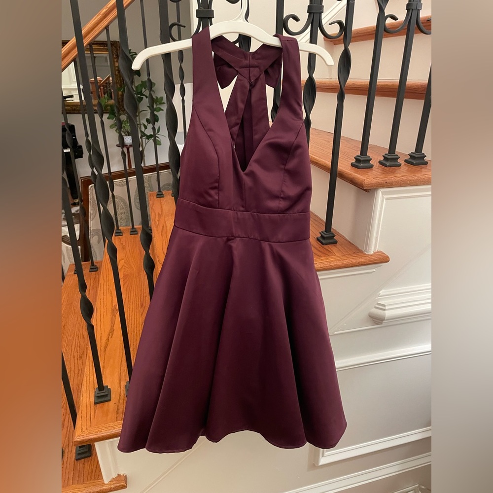 Plum Colored Mini Dress